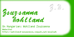 zsuzsanna wohlland business card